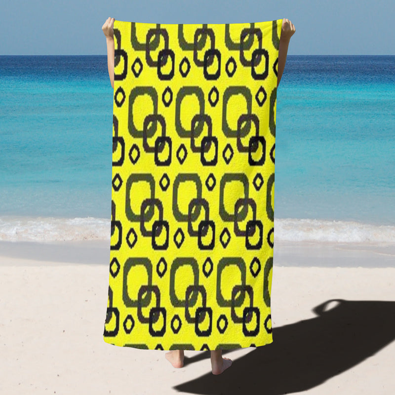 The Square Links Beach Towel is water-absorbent and quick-drying, compact and convenient storage is more convenient to carry around.