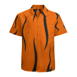 New Unique Stuff presents the Iconic Bengal shirt which carries a nice touch of black tiger stripes surrounded by a dark color background. This shirt also has a chest pocket to hold  small items during walk or travel.