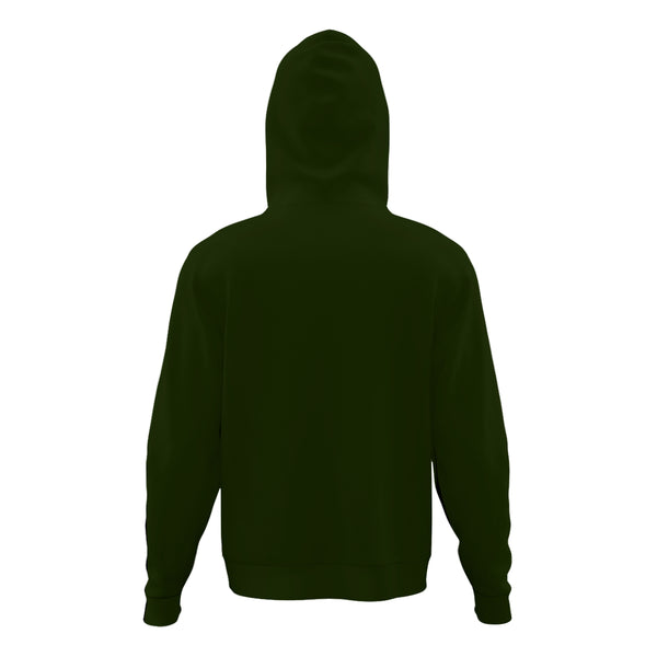 The Lime Hoodie from the back view is an air-layer fabric with a moderate feel.