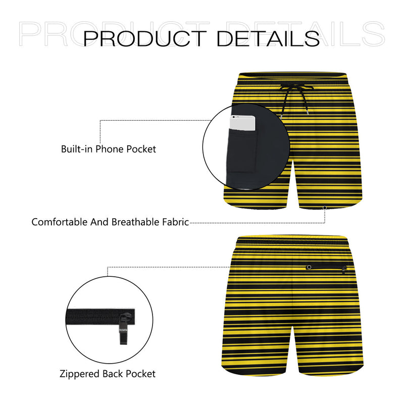 The Yelblack Beach Shorts by New Unique Stuff are loose fit is comfortable and easy to wear, giving a simple and comfortable wearing experience and improving the quality of life. Suitable for beach, idyllic vacation, surfing, pool play