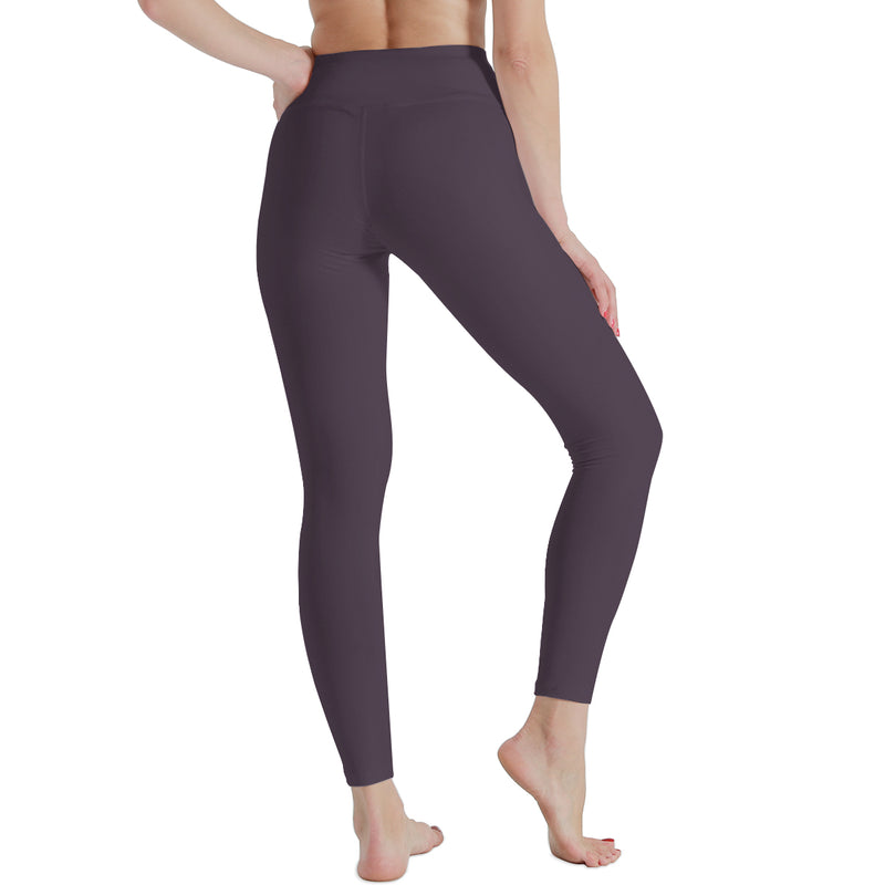 The Dark Purple leggings are 3D three-dimensional cutting hip design, slim and thin, immediately showing leg length. 