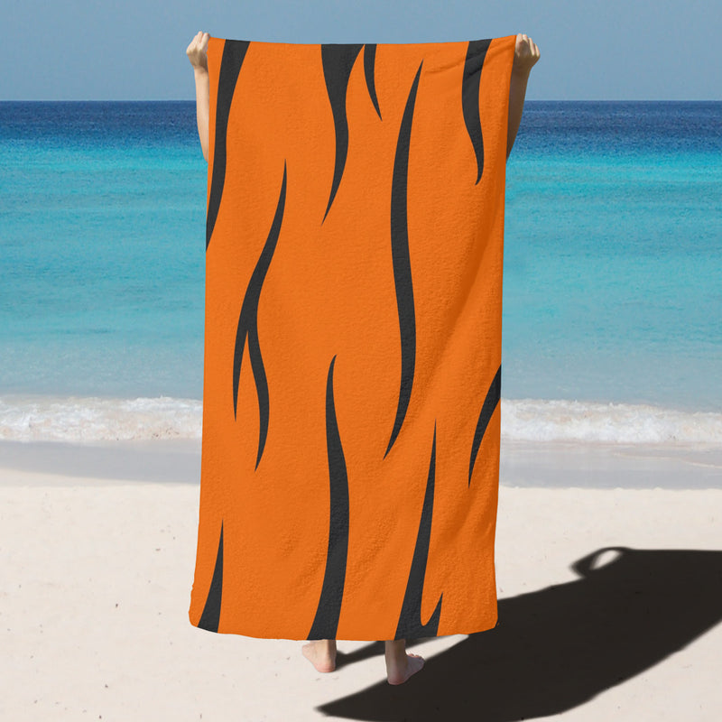 The Tiger Towel is hand wash recommended, do not soak for a long time, and do not bleach. 