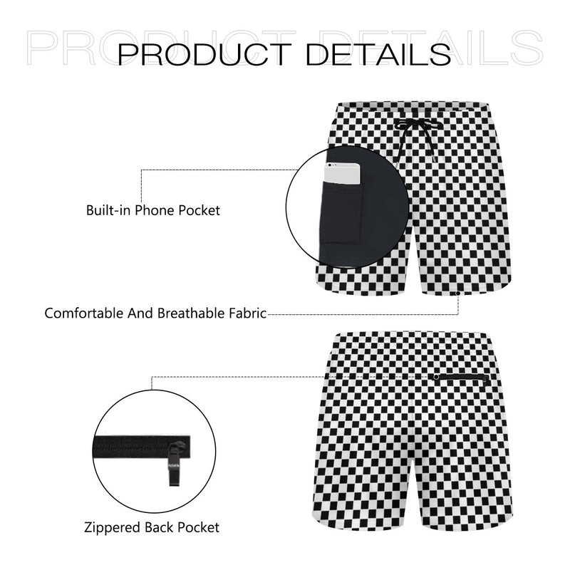 The Checker Beach Shorts by New Unique Stuff  