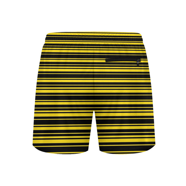 The Yelblack Beach Shorts by New Unique Stuff has a black zipper pocket