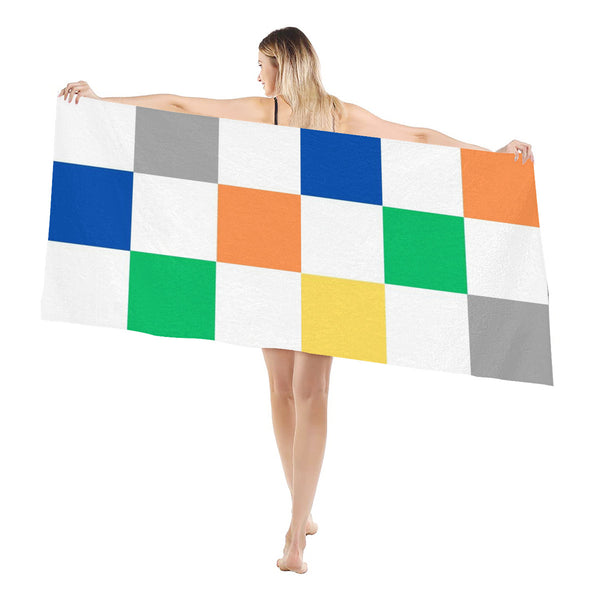 The Multi-color Checkered Towel  is made of microfibre material and is comfortable , soft and endurable.