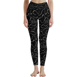 Scribble lines leggings