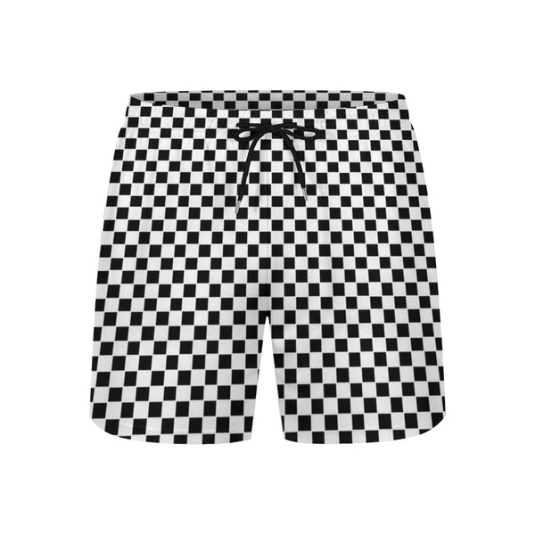 The Checker Beach Shorts by New Unique Stuff comes with two pockets on both sides for storing wallet, keys, cell phone or other small items