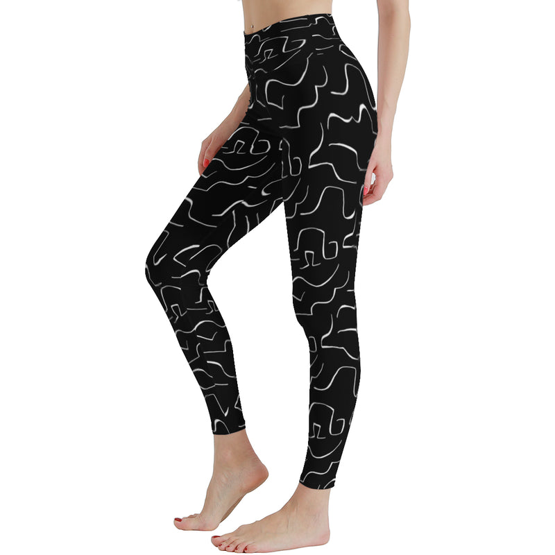 Scribble lines leggings