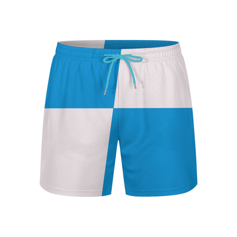 The Beachy Blue Shorts by New Unique Stuff comes in light blue adjustable string to adjust at will. 