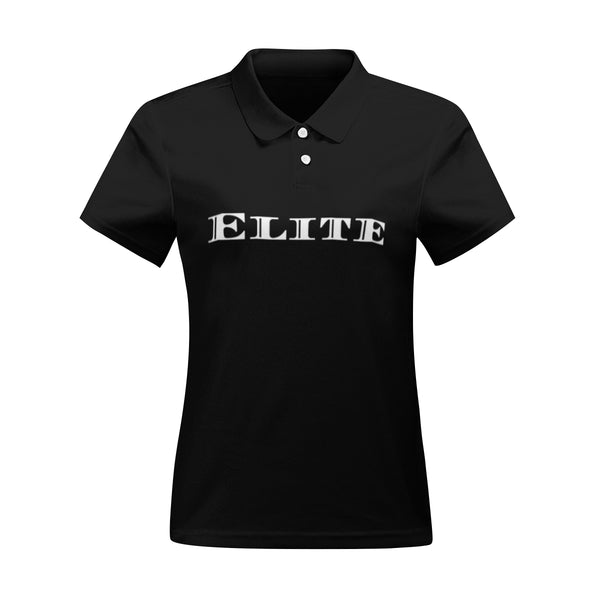 Get this ladies' Elite Polo shirt made exclusively by New Unique Stuff. The matching white collar with name buttons makes it unique and a perfect treat to wear for a social summer event anywhere!