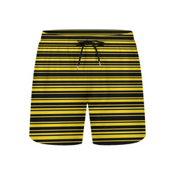 The Yelblack Beach Shorts by New Unique Stuff  Elastic waistband, black adjustable drawstring, can be adjusted at will.