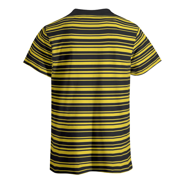 The Yelblack is a style trending at New Unique Stuff featuring a black and yellow color combination on a T shirt that will make the public stand and brighten their day.