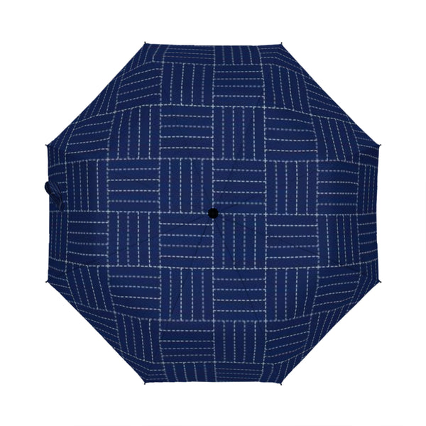 The Blue-Dash Umbrella has a nice horizontal-vertical blend to give umbrella lovers style and class as they commute pass the public on a sunny or rainy day.