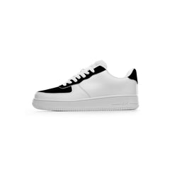 The outer view of The Black Top One running shoe at New Unique Stuff has brought a new style to the forefront with the popular all-white, with the black topping it off with a new sensational look to wear. The Toe Vamp, Eyestay, and Heel Tab and strip down to Heel counter.