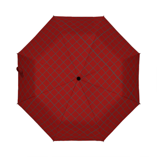 New Unique Stuff features this umbrella that provides a better look despite the day whether hot or raining. The neutral red background with the diagonal crossing lines puts a nice spin to it like a web.