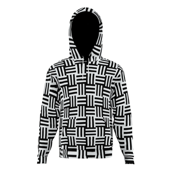 The Puzzling hoodie at New Unique Stuff is a style trending with the meshing of black and white all over up to the hood, giving a sensational look in any public setting.