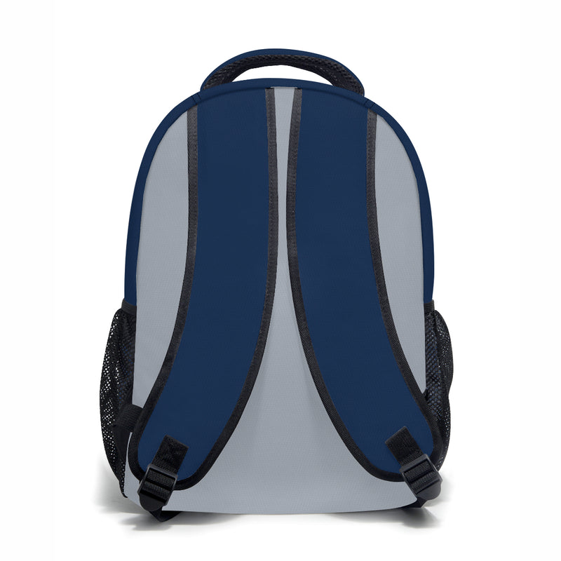 This backpack contains the reinforced straps, adjustable shoulder straps, and is waterproof fabric.