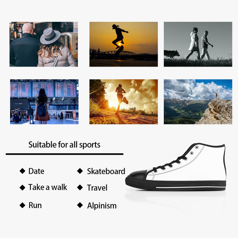 New Unique Stuff features white running shoes to give that clean look and are capable of wearing while traveling, used for skateboard, and suitable for all sports.