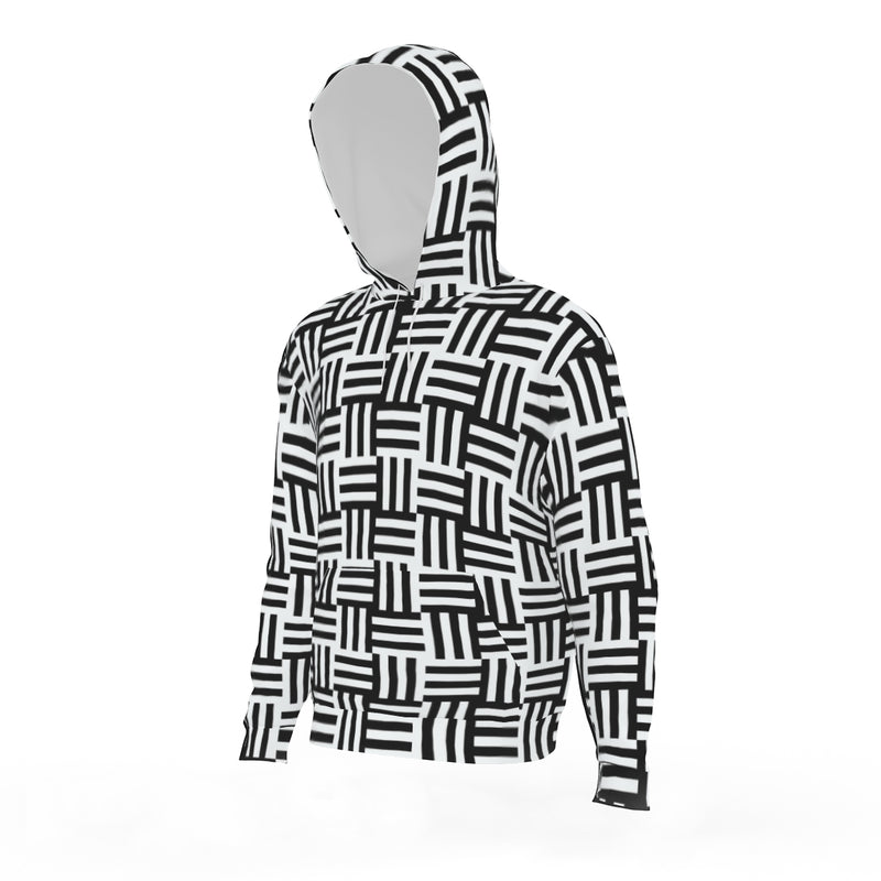 The Puzzling hoodie at New Unique Stuff is a style trending with the meshing of black and white all over up to the hood, giving a sensational look in any public setting.