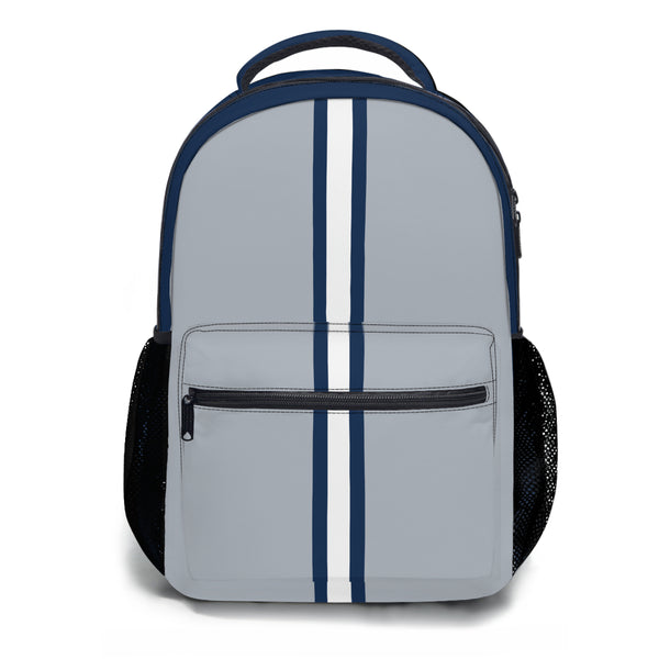 The Star Pack is a fashionable and practical backpack made of sturdy Oxford cloth material and front storage compartment with double zipper design plus four adjustable shoulder straps and top carry handle.